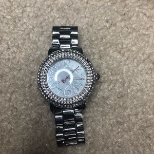 Silver Betsy Johnson watch